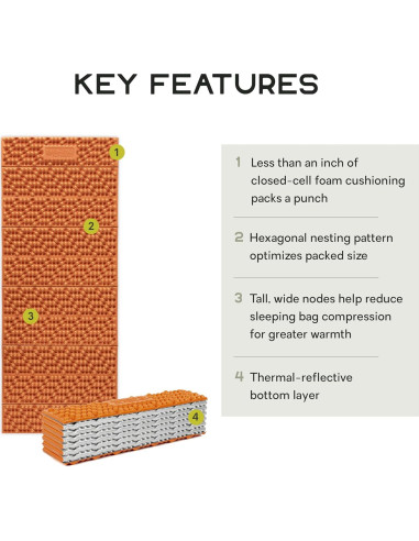 Colchón de Espuma NEMO Switchback Corto 129.5x50.8cm