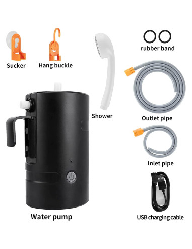 Ducha Portátil AZXJC S91 Recargable 4400mAh IPX7 para Camping