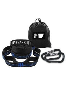 Correas de Hamaca Bear Butt Azul - 6.1m, 1000 lbs, 40 Bucles