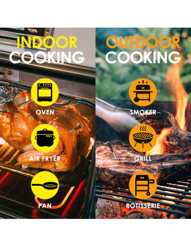 Termómetro de Carne Inalámbrico COOKIT MW2PLUS Bluetooth 700ft