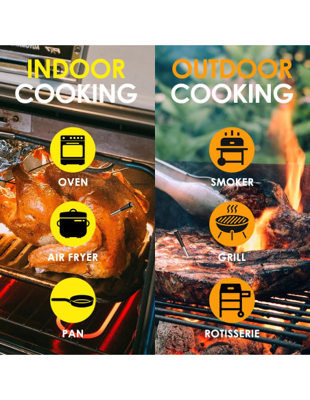 Termómetro de Carne Inalámbrico COOKIT MW2PLUS Bluetooth 700ft