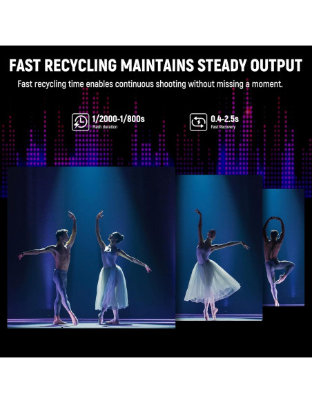 Kit de Luz de Flash Monolight NEEWER S101-300W 5600K 2 Unidades