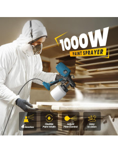 Pistola de Pintura Eléctrica LEMNISCATE Q1P-JY06-380 1000ml 2