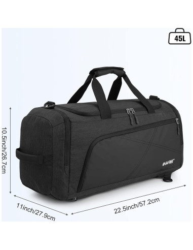 Mochila Duffle 3-en-1 G4Free 45L con Compartimento para Zapatos