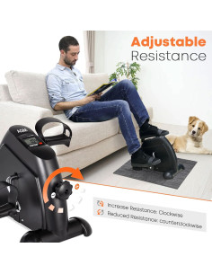Mini Bicicleta de Ejercicio AGM Bajo Escritorio con Pantalla LCD 2
