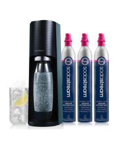 Fabricador de Agua Espumosa SodaStream Terra Negro + 3 CO2
