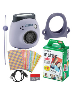 Cámara Digital Fujifilm Instax Pal Lavanda Azul + 20 Películas
