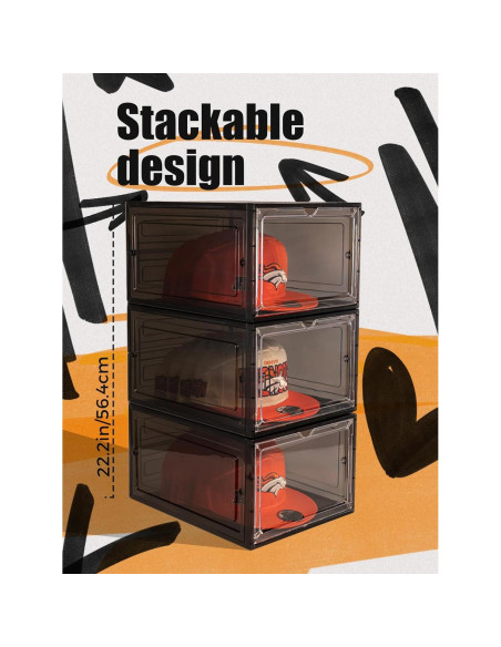 Caja Organizadora de Sombreros SCAVATA 6 Paquetes Apilables Caja Organizadora de Sombreros SCAVATA 6 Paquetes Apilables