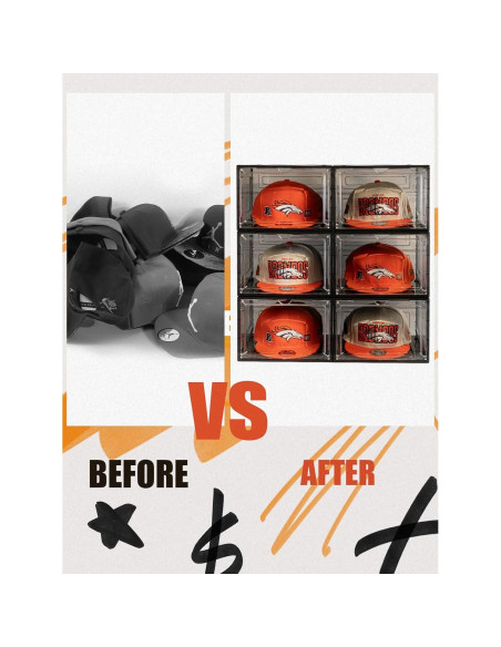 Caja Organizadora de Sombreros SCAVATA 6 Paquetes Apilables Caja Organizadora de Sombreros SCAVATA 6 Paquetes Apilables