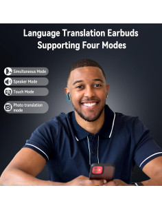 Auriculares de Traducción CAWRUGA V20 Bluetooth 150 Idiomas 2