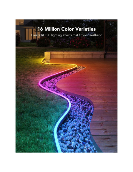 Luces de Cuerda Neón Govee 10m RGBIC IP67 para Exterior