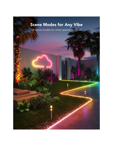 Luces de Cuerda Neón Govee 10m RGBIC IP67 para Exterior