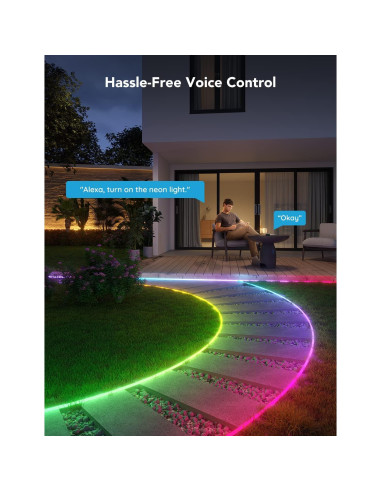 Luces de Cuerda Neón Govee 10m RGBIC IP67 para Exterior