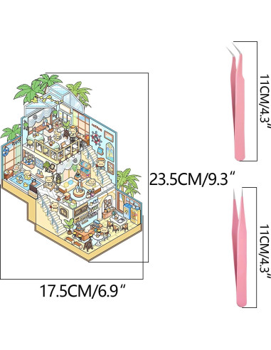 Set de Pegatinas 3D DIY MHBEW - Escenas Creativas para Niños y Adultos