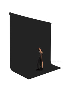 Fondo Negro para Fotografía LimoStudio 2.74 x 3.96 m AGG3448