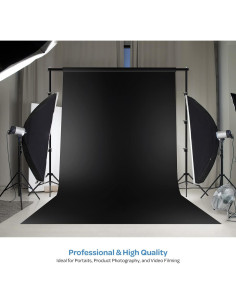 Fondo Negro para Fotografía LimoStudio 2.74 x 3.96 m AGG3448 2