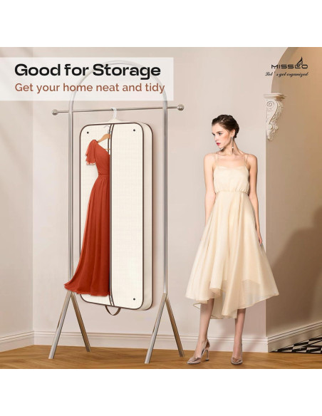 Bolsa de Ropa Plegable Misslo 60" Beige para Viaje y Almacenamiento