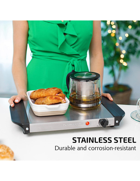 Servidor de Buffet Eléctrico OVENTE FW152S 2 Bandejas 1.5 Qt