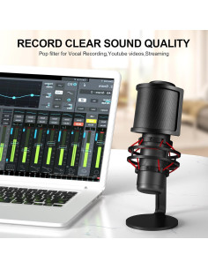 Filtro Pop Aokeo B-7 Tres Capas para Micrófono Profesional 2