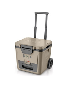Cooler Ninja FrostVault 30QT Beige con Ruedas y Aislamiento