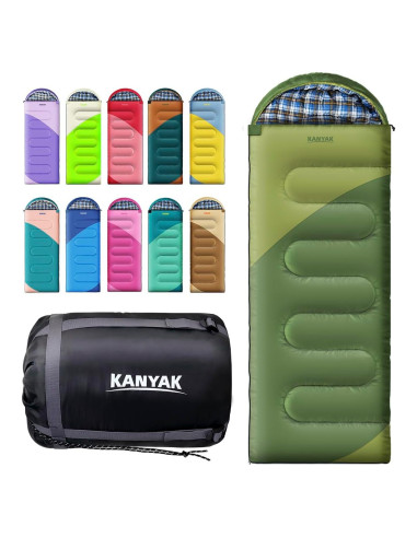 Saco de dormir Kanyak 0C para camping y senderismo unisex