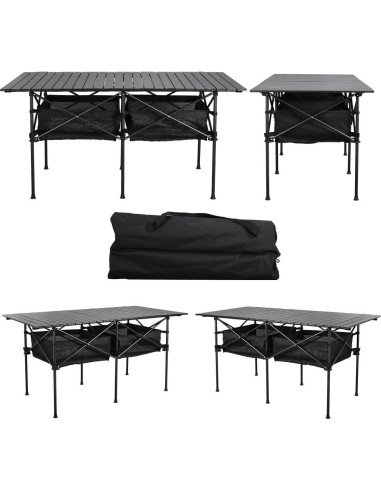 Mesa de Picnic Plegable Grande WUROMISE Sanny 139.7x70 cm