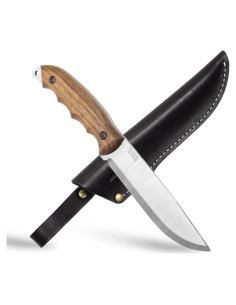 Cuchillo de Camping BPS HK5 CSH Full Tang con Funda de Cuero
