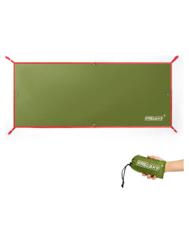 Huella de Tienda Impermeable Frelaxy 33x80 cm Verde Militar