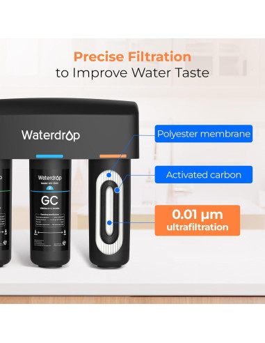 Filtro de Agua Ultrafiltración Waterdrop WD-TSA-UF 9 Etapas