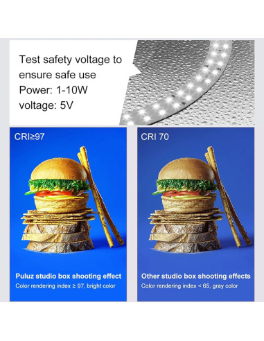 Caja de Luz de Estudio Fotográfico JXGZCAN 25.4cm LED 96 luces