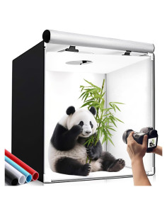 Kit de Estudio Fotográfico TRAVOR 80cm con Caja de Luz LED 13000LM