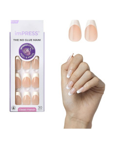 Uñas Postizas KISS imPRESS Francesas Neutro Claro 30 Uñas