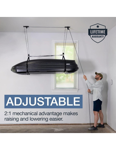 Elevador de Techo StoreYourBoard HOIST para Cajas de Carga 68 kg