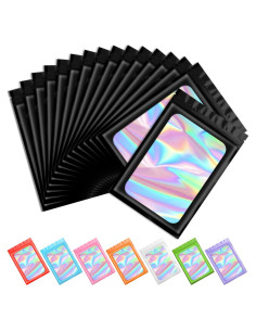Bolsas Mylar Holográficas Reutilizables FUNFERY 100 Unidades 6.1x9.9 cm