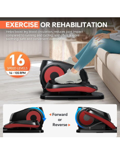 Máquina Elíptica Bajo Escritorio MAXPLUS ET-806BR 16 Velocidades 2