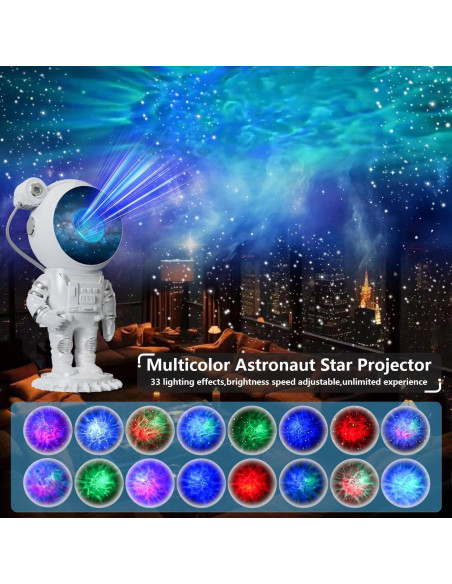 Proyector Galáctico Astronauta Aspiremit 12V Luz Nocturna