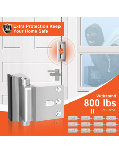 Cerradura de Seguridad KOVOSCH Refuerzo 2 Paquete Plata 2