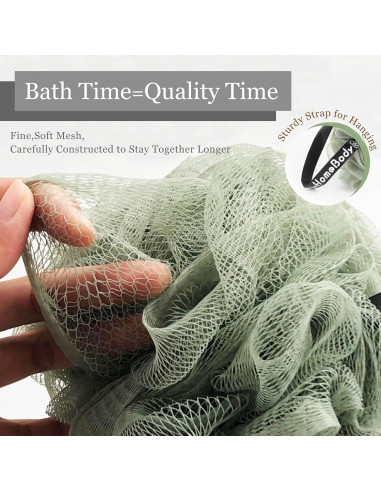 Esponja de Lufa Grande MyHomeBody 70g Exfoliante Ducha 3 Piezas