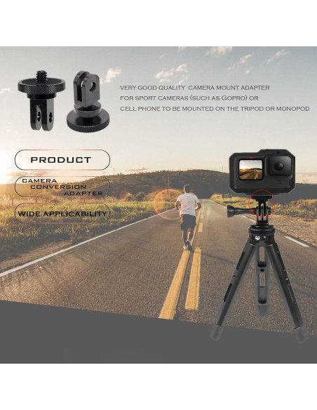 Adaptador de Montaje de Cámara Liveda 1/4-20 Aluminio 2pcs