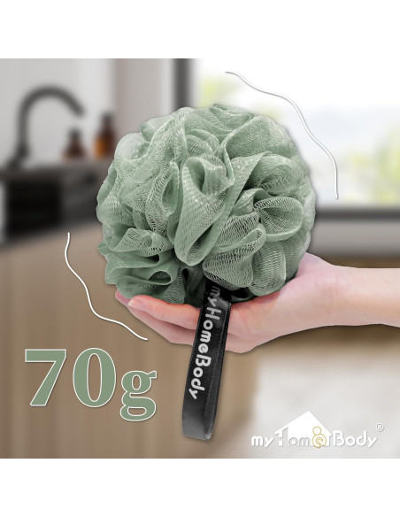 Esponja de Lufa Grande MyHomeBody 70g Exfoliante Ducha 3 Piezas