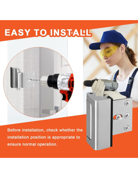 Cerradura de Seguridad KOVOSCH Refuerzo 2 Paquete Plata