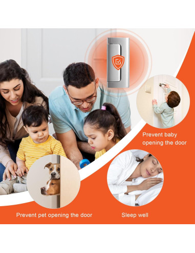 Cerradura de Seguridad KOVOSCH Refuerzo 2 Paquete Plata