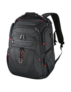 Mochila KROSER para Laptop 17.3" Resistente al Agua - Negro