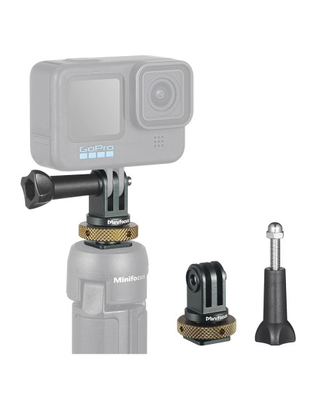 Adaptador de zapata fría MINIFOCUS S5211 para GoPro y cámaras