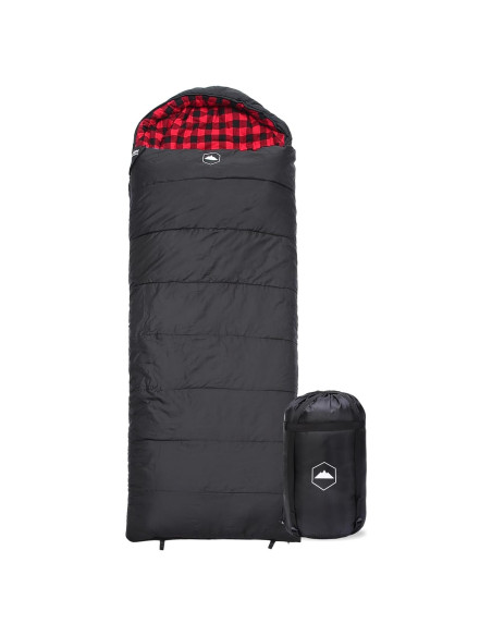 Saco de dormir Tough Outdoors XL 4 estaciones 15-50F