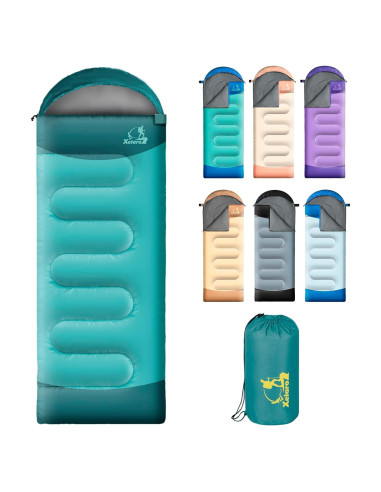 Saco de dormir Xelaro 3 estaciones 220x80 cm impermeable