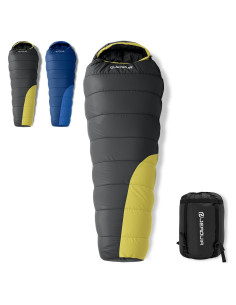 Saco de Dormir TXZ Outdoor Negro 1.6kg para Clima Frío