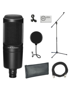 Micrófono de condensador Audio-Technica AT2020 + Accesorios