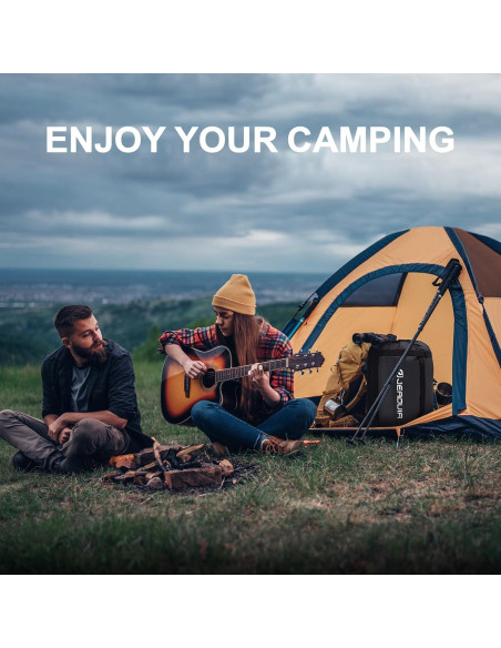 Saco de Dormir TXZ Outdoor Negro 1.6kg para Clima Frío