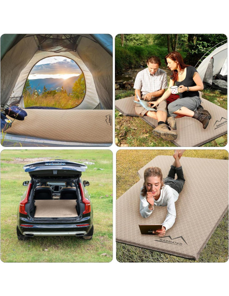 Colchón Autoinflable M KARMATER para SUV 185x132 cm Espuma Memoria